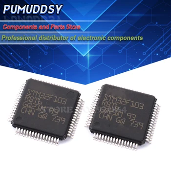 

2PCS STM32F103RBT6 LQFP64 STM32F103 QFP64 QFP in stock can pay IC