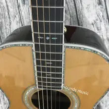 Эбеновая гриф fancy abalone ooo стиль акустической гитары 39 дюймов Solid 000 гитары ra