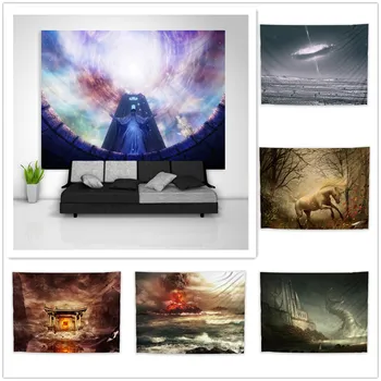 

Future War Trippy Tapestry Art Wall Hanging Sofa Table Bed Cover Home Decor Dorm Gift