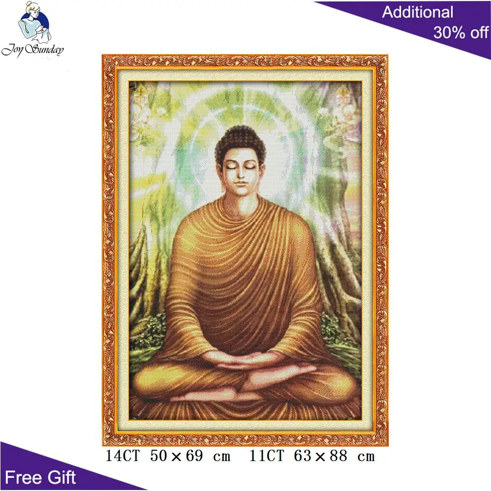 Набор для вышивки крестиком Joy Sunday Sakyamuni CR251(1)(2)(3)(4)(5) 14CT 11CT|joy sunday|cross stitch kitscounted cross