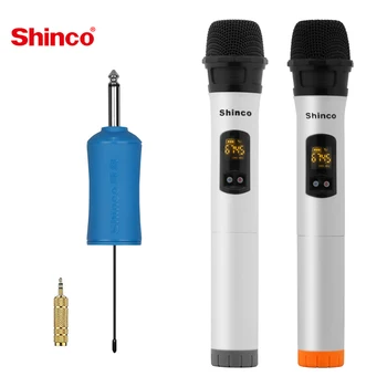 

Shinco Bluetooth Wireless Microphone Karaoke Microphone with Mini Portable Home Handled 2 UHF Microphone