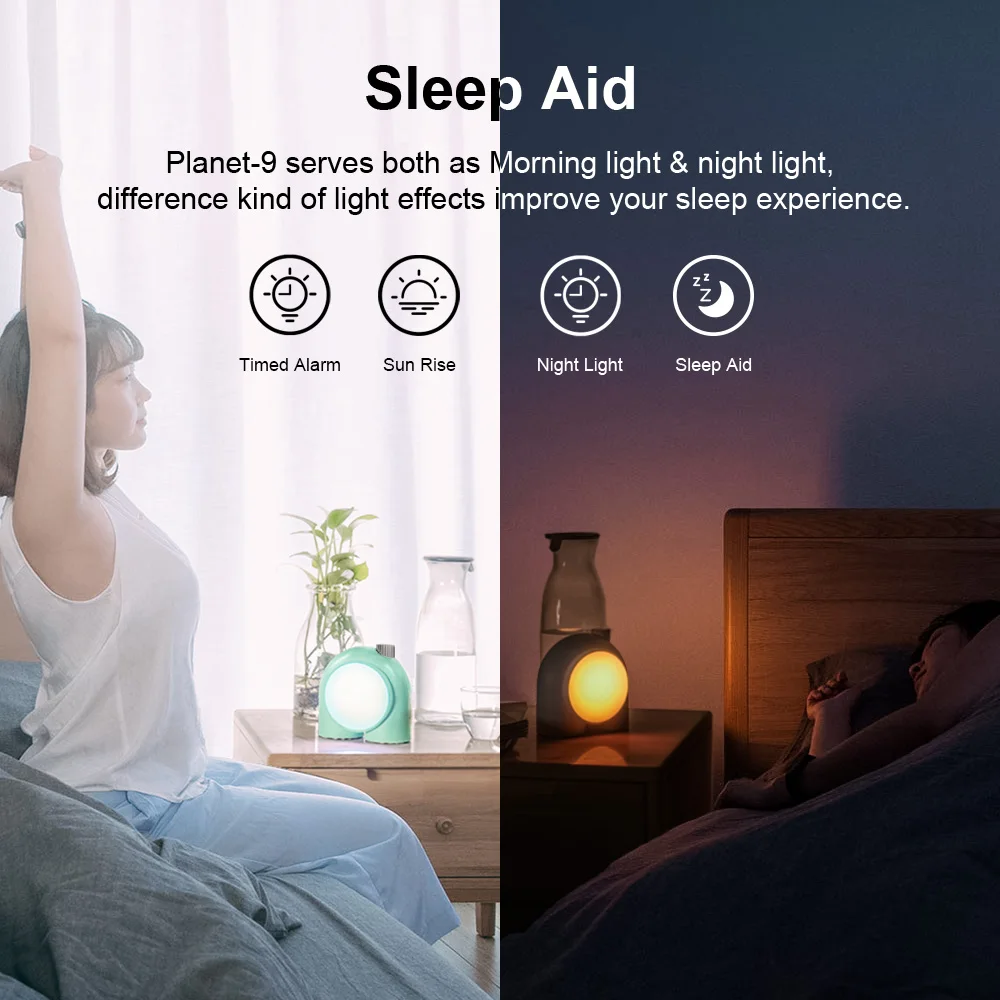 US $43.47 Divoom Planet-9 Decorative Mood Lamp with Programmable RGB LED Light Effects, Neon Light Atmosphere Bedside Lamp, Music Control