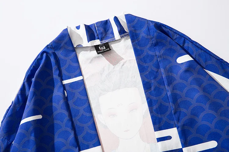 Haori Новинка Летнее мужское японское кимоно кардиган костюм самурая пальто кунгфу Женское пальто традиционная азиатская одежда
