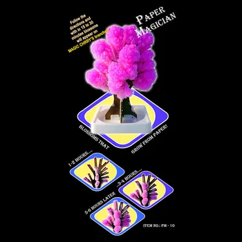 

1/2pcs Magic Japanese Sakura Tree Christmas Tree Paper Blossoming Paper Crystal Trees Kids DIY Toy I88