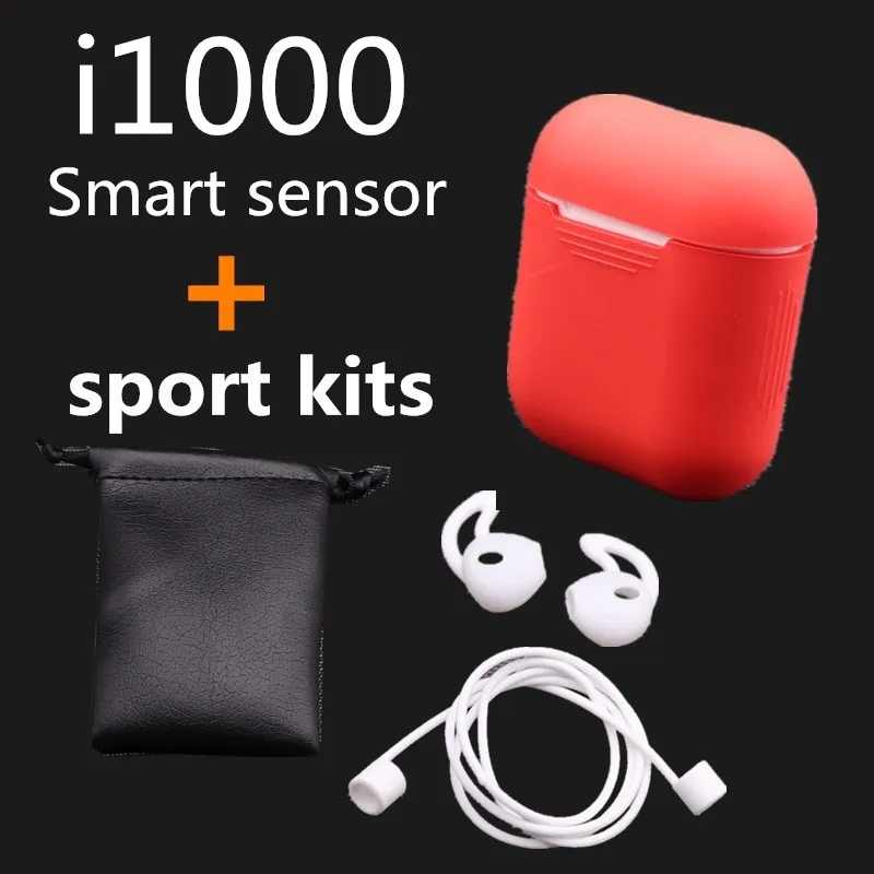 I10000 tws 1:1 Smart sensor 8D Bass Pop Up Беспроводная зарядка Bluetooth наушники pk W1i1000 i200 i2000 i5000 i9000 tws - Цвет: Красный