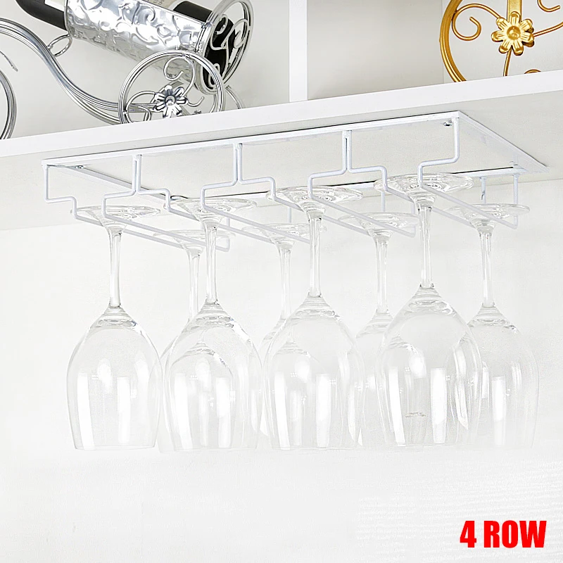 Wine Glasses Rack Under Cabinet Stemware Rack Wine Glass Hanger DIN889 cup storage holder