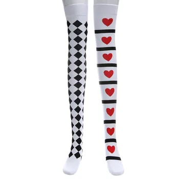 

Autumn Winter socks women Halloween 3D Print Love socks Long Tube Knee Socks Fancy Dress Party Funny Dress Up Props Sock L0828