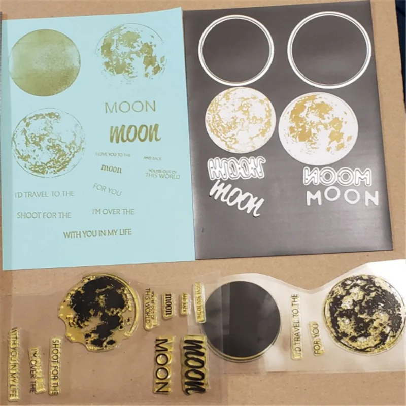 

Eastshape Moon Letter Metal Cutting Dies Word Stamps Scrapbooking For Making Album Decorative Embossing Craft Stencil Die Cut