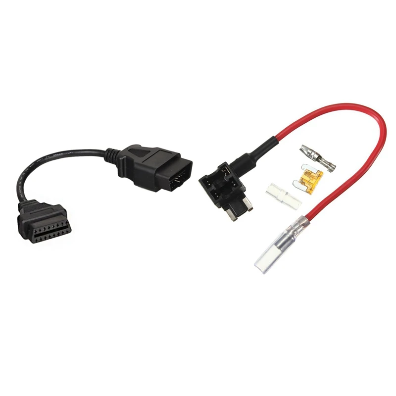1 шт. OBD2 адаптер инструмент разъем 16 контактный кабель-удлинитель и Мощность