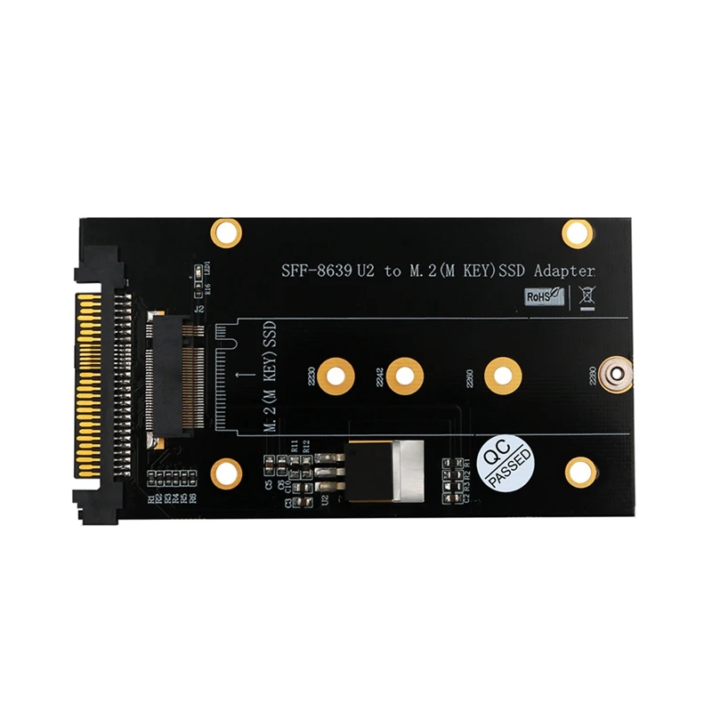

Add on Cards M.2 SSD to U2 Adapter NVME M.2 SSD U2 Card Key M with Glod Heatsink