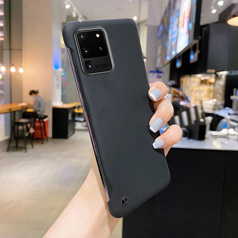 Frameless Candy Color Matte Hard PC Phone Case For Galaxy S22 Ultra S21 S20 S10 S9 Plus Cover For Samsung Note 10 20 Ult_voghion.com