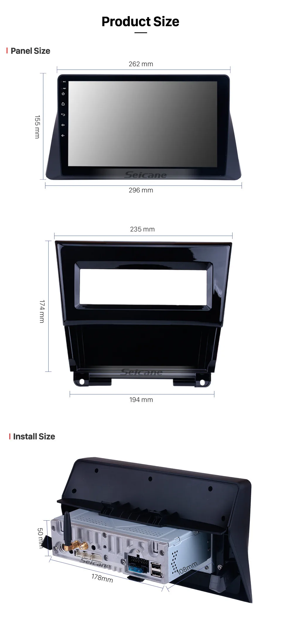 Clearance Seicane Android 9.0 10.1 inch for 2008-2013 Honda Accord 8 Car GPS Navigation Auto Radio Unit Player support DVR TPMS OBD2 18