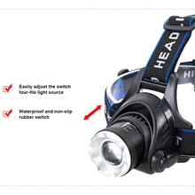 

Top qualityHead Flashlight 6000K 10W 800LM Rechargeable Torch Zoomable Portable Headlight for Outdoor Camping фонарик