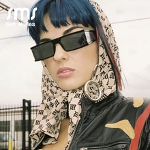 Модные серебряные бурные женские солнцезащитные очки, четыре зеркала, квадратные маленькие солнцезащитные очки, роскошные брендовые винтажные черные панковские мужские солнцезащитные очки zonnebril dames