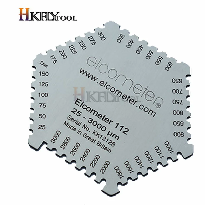 WET FILM COMB aluminum wet diaphragm comb wet film thickness gauge 25-3000um Stainless Steel thickness gauge paint thickness gauge