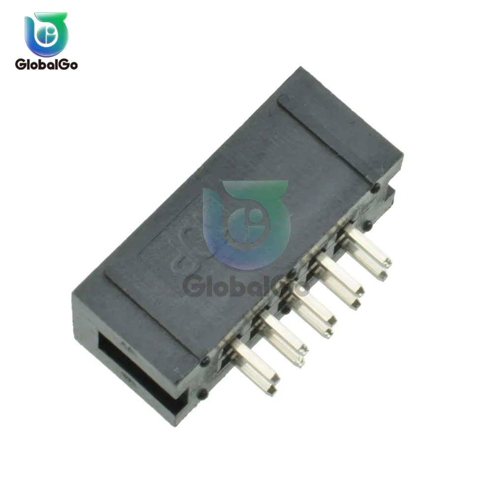 

10pcs/Lot 10 Pin 2x5 Double Row Male 2.54mm Breakable Pin Header Socket Connector
