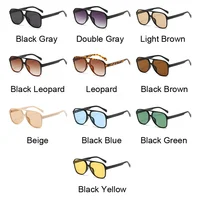 Vintage surdimensionné lunettes De soleil femme marque De mode grand cadre lunettes De soleil femme bonbons couleurs Ins Style Aviation Oculos De Sol 6