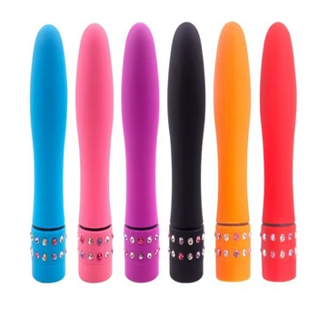 Mini Bullet Vibrator Vaginal Massage G Spot Vibrators Pussy Clitoris Stimulator Diamond Inlay Dildo Vibrating Sex Toys For Women 6