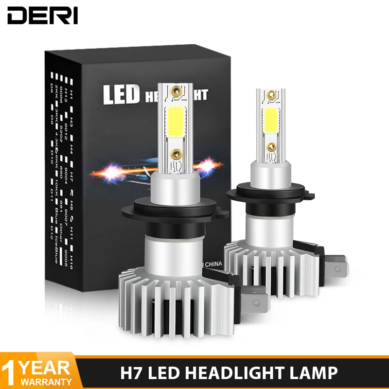 H7 Led Headlight 72W 10000LM 3000K 6500K 10000K LED Car bulb lights fog Light Auto Mini Head Lamp 12V 24V Accessories | Автомобили и
