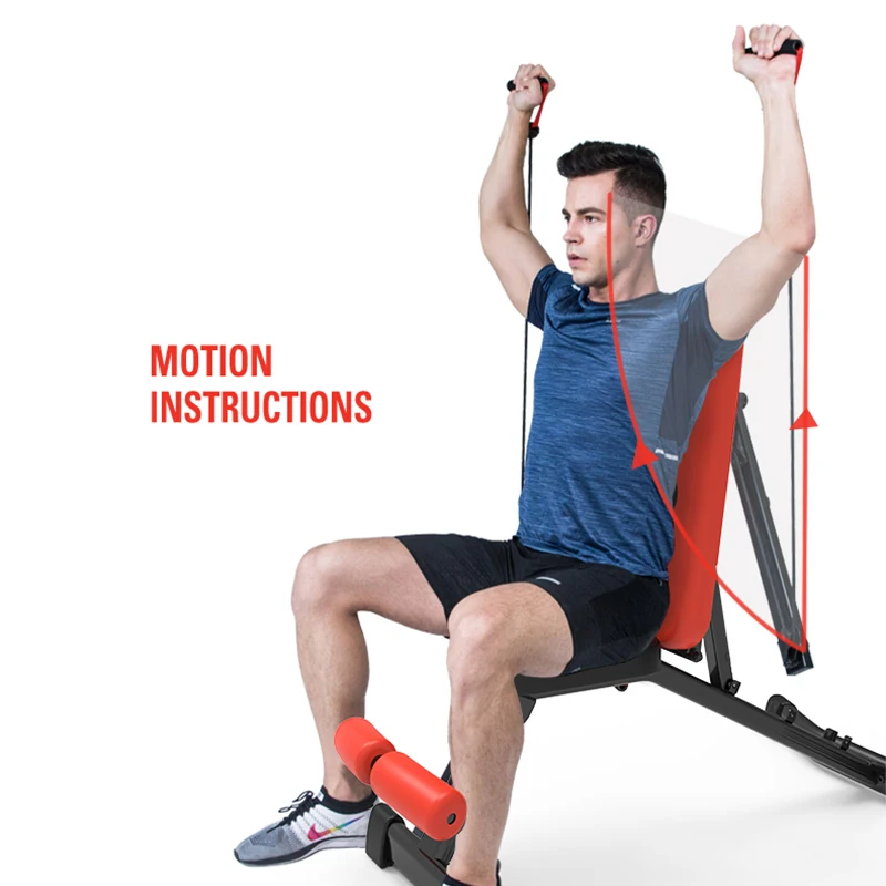 Dumbbell bench folding professional bird bench press fitness chair home multifunctional supine board abdominal muscle trainer