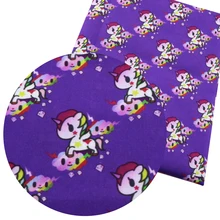 50*145 см Единорог печатных Лоскутная полиэфирная хлопковая ткань DIY ремесло поставка Швейные стеганые жировые кварталы материалы, c3177