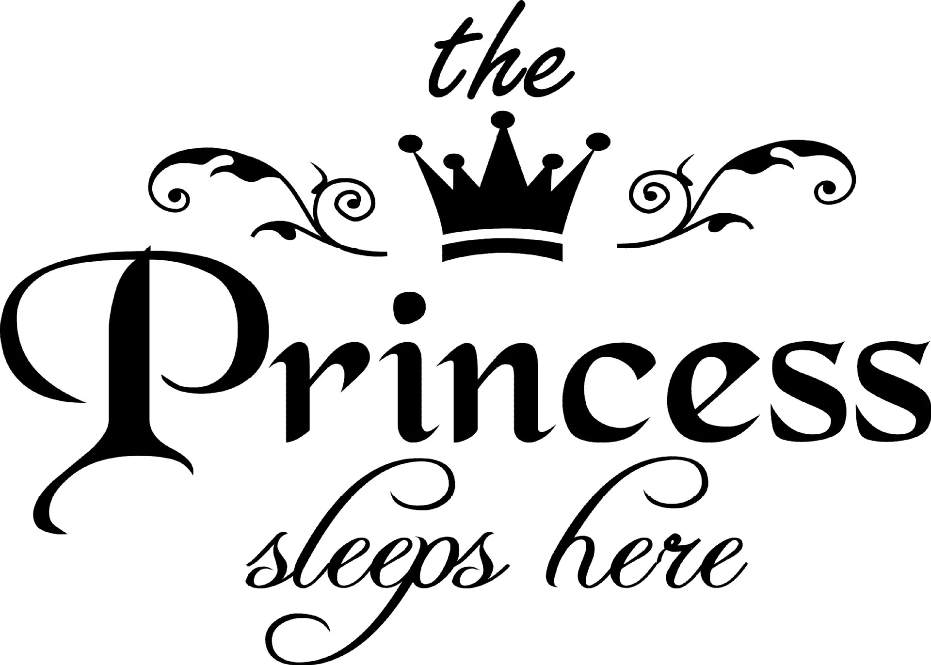 Princess Wall Stickers Generation Carved Stickers Europe And America Proverbs Wall Stickers English Poems Mural