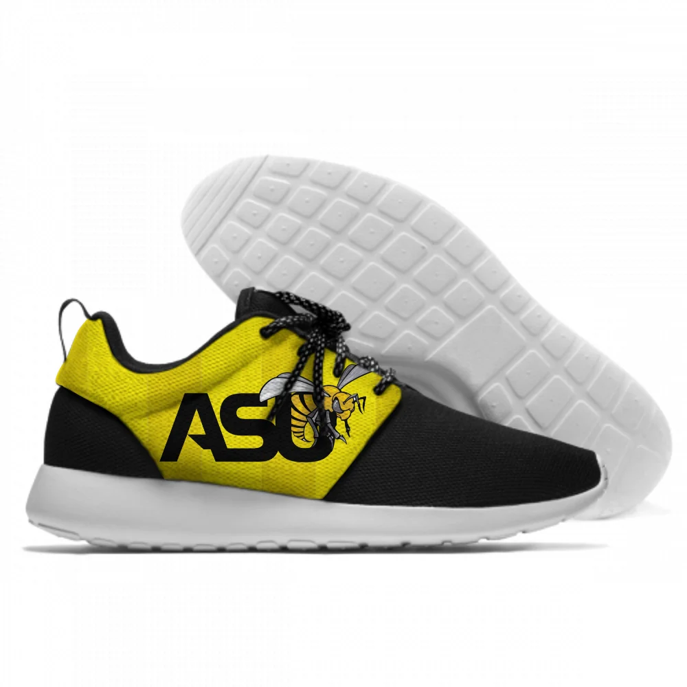 Hornets 2 Personality Running Shoes Alabama State Hot Printing Hornets Unisex Lightweight Walking Lace-Up Gym Casual Sneaker - Цвет: Hornets 2