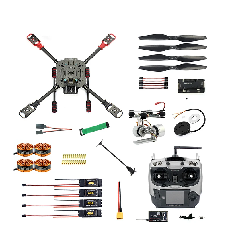 DIY 560mm Carbon Fiber DIY Drone Folded Frame Kit W/ 700KV Brushless Motor 40A ESC 1455 Props APM2.8 With compass RC Quadcopter syma x5c remote control quadcopter