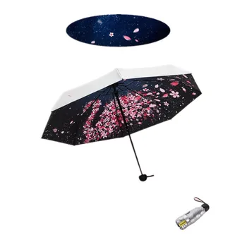 

Fold Pocket Mini Umbrella Anti UV Paraguas Sun Umbrella Rain Windproof Light Folding Portable Umbrellas for Women Men Children