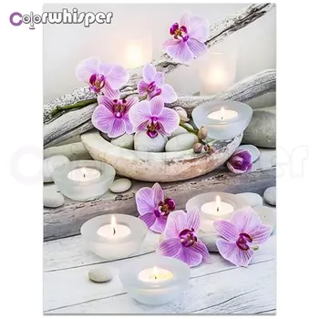

Diamond Painting 5D Full Square/Round Zen Orchid Faith Art Picture Daimond Painting Mosaic Rhinestone Embroidery Painting 914DP