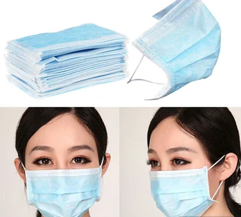 

wholesale Non Woven Disposable 3 Layer Hanging ear Dust face mask Filter Safety Elastic Facial Dust-Proof Safety face mask