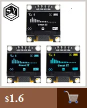 Большой TFT дисплей 0,96/1,3 дюймов ips 7P SPI HD 65K полноцветный ЖК-модуль ST7735 Привод IC 80*160(не OLED) для Arduino