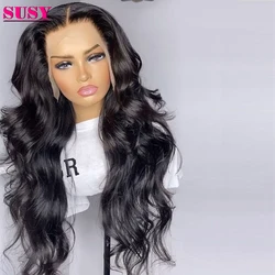 30 Inch Body Wave Lace Front Wig Brazilian Human Hair Lace Frontal Wigs For Women T Part Lace Wig 4x4 Closure Wig Human Hair