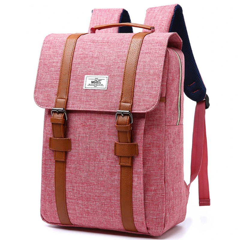 2022 VIP Fashion 14 inch laptop Backpacks Ladies Large Capacity Women Backpacks Famous Brand Solid School Bag For Teenager Girl