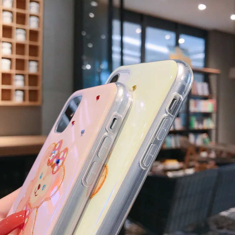Для iphone 11Pro MAX милый Даффи медведь балет кролик Shalimar Blu-Ray алмаз Мягкий чехол для iphone MAX XS XR 7 8plus телефонные чехлы