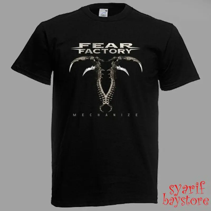 Fear Factory Mechanize Album Rock Band Mens Black T Shirt Size S M L Xl 2Xl 3Xl |