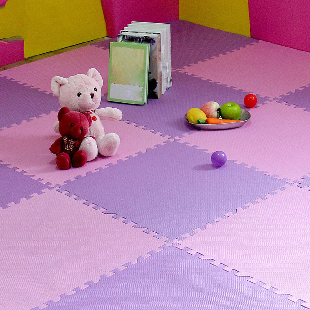 

Plastic Baby Playing Mat10 Pcs Baby EVA Foam Puzzle Play Mat Rugs Toys Carpet Exercise Floor Rug 30 x 30 cm