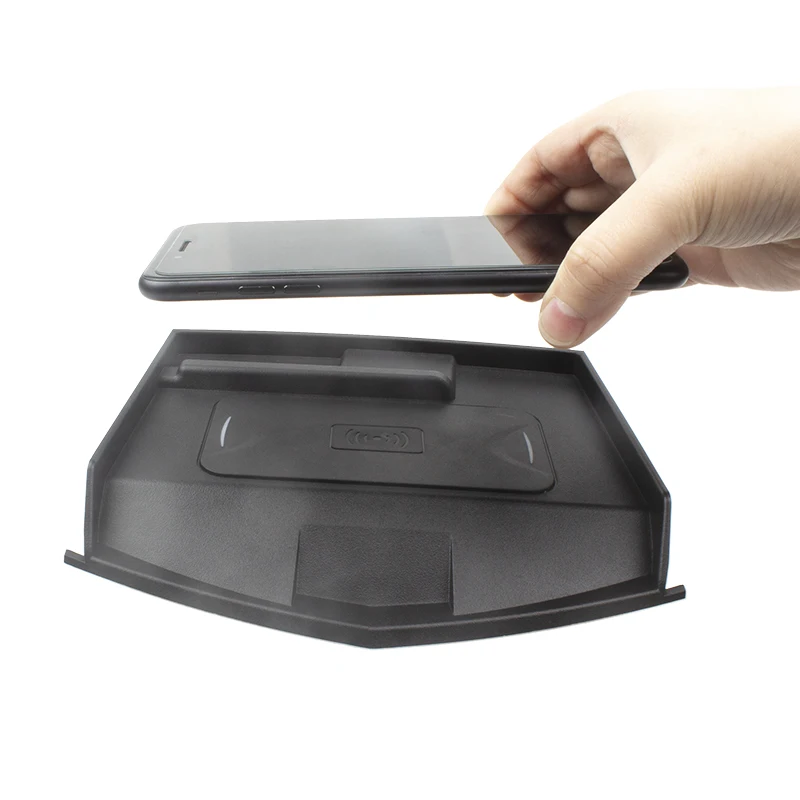 

Wireless Car Charger Pad Module,Fast Charging Central Console Storage Box for Cadillac Ats Xts Srx 2017-2019 Car Accessories