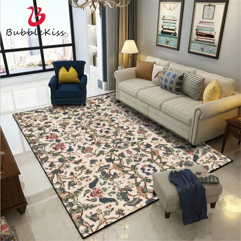 Carpets Living Room Rug Flower Pattern Flower Carpet Bedroom Rug