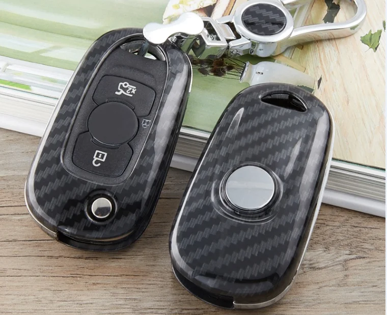 Высококачественный чехол для ключей из углеродного волокна для Buick Encore FlipAuto KeyShell