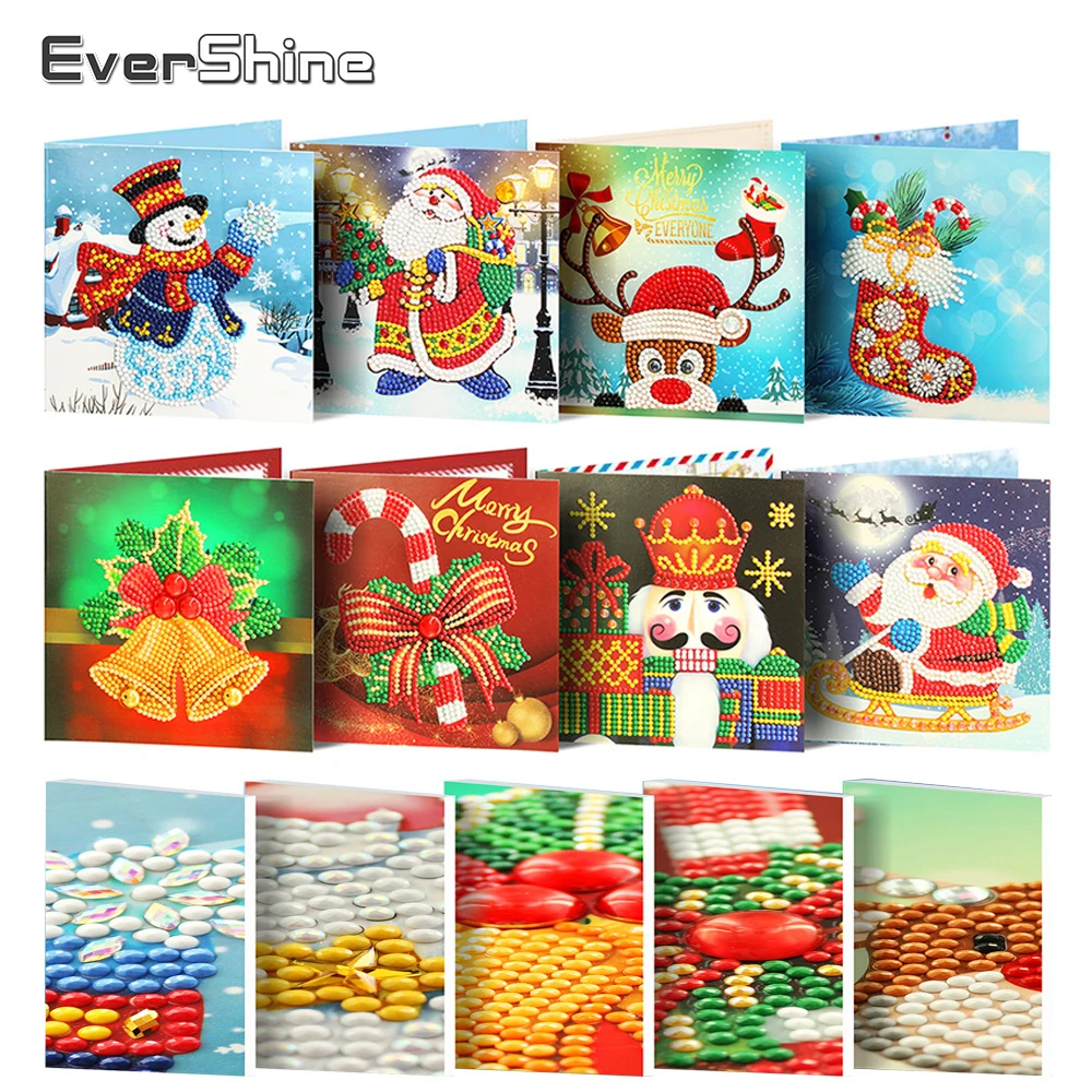 EverShine DIY карты алмазная живопись поздравительные открытки Алмазная вышивка