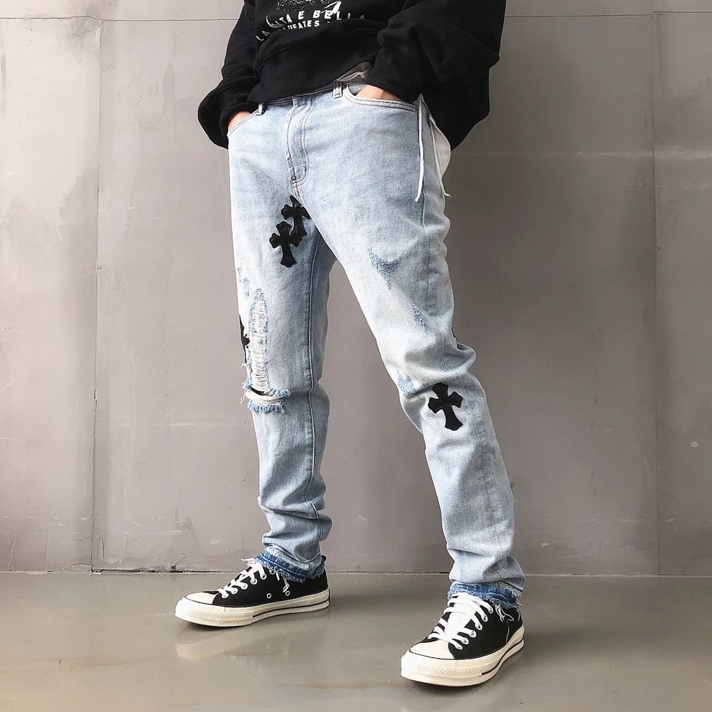 2022Men Jeans Streetwear Fashion 