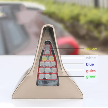 

Car Anti-Tailing Led Strobe Light Solar Shark Fin Antenna Anti-Tailing Led Warning Light New CZss