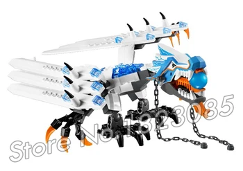 

158pcs Ninja Ice Dragon Attack Armour Zane Krazi skeleton 9729 Figure Building Blocks Children Toys Compatible With Lago 2260