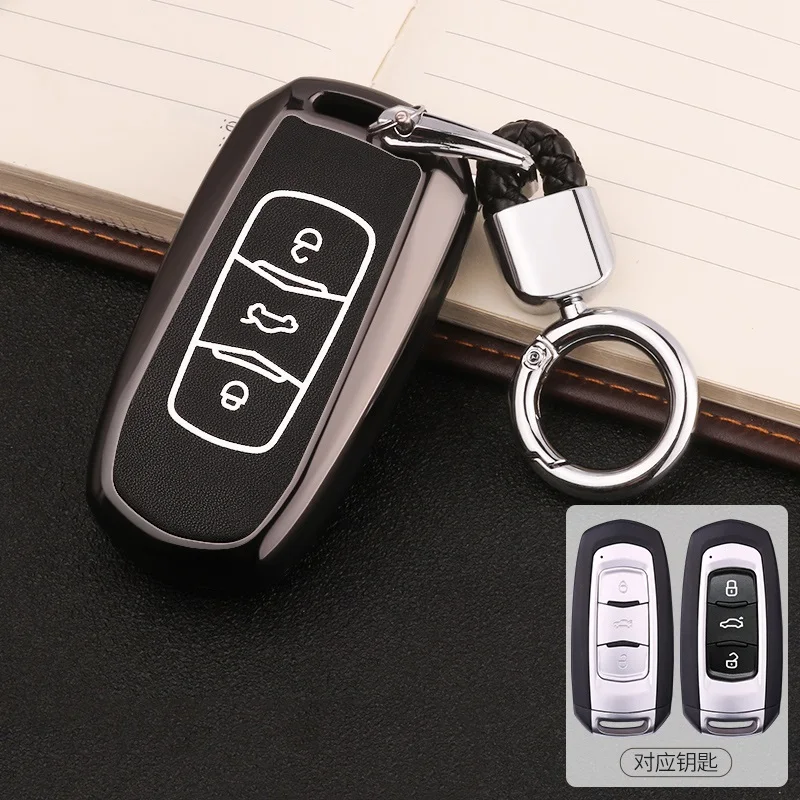 Цинковый сплав светящийся кожаный чехол для ключа автомобиля для Geely Atlas Boyue NL3 EX7 Emgrand X7 EmgrarandX7 SUV GT GC9 borui брелок