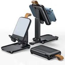 Foldable Cell Phone Stand, Angle & Height Adjustable Desk Phone Holder with Stable Anti-Slip Design