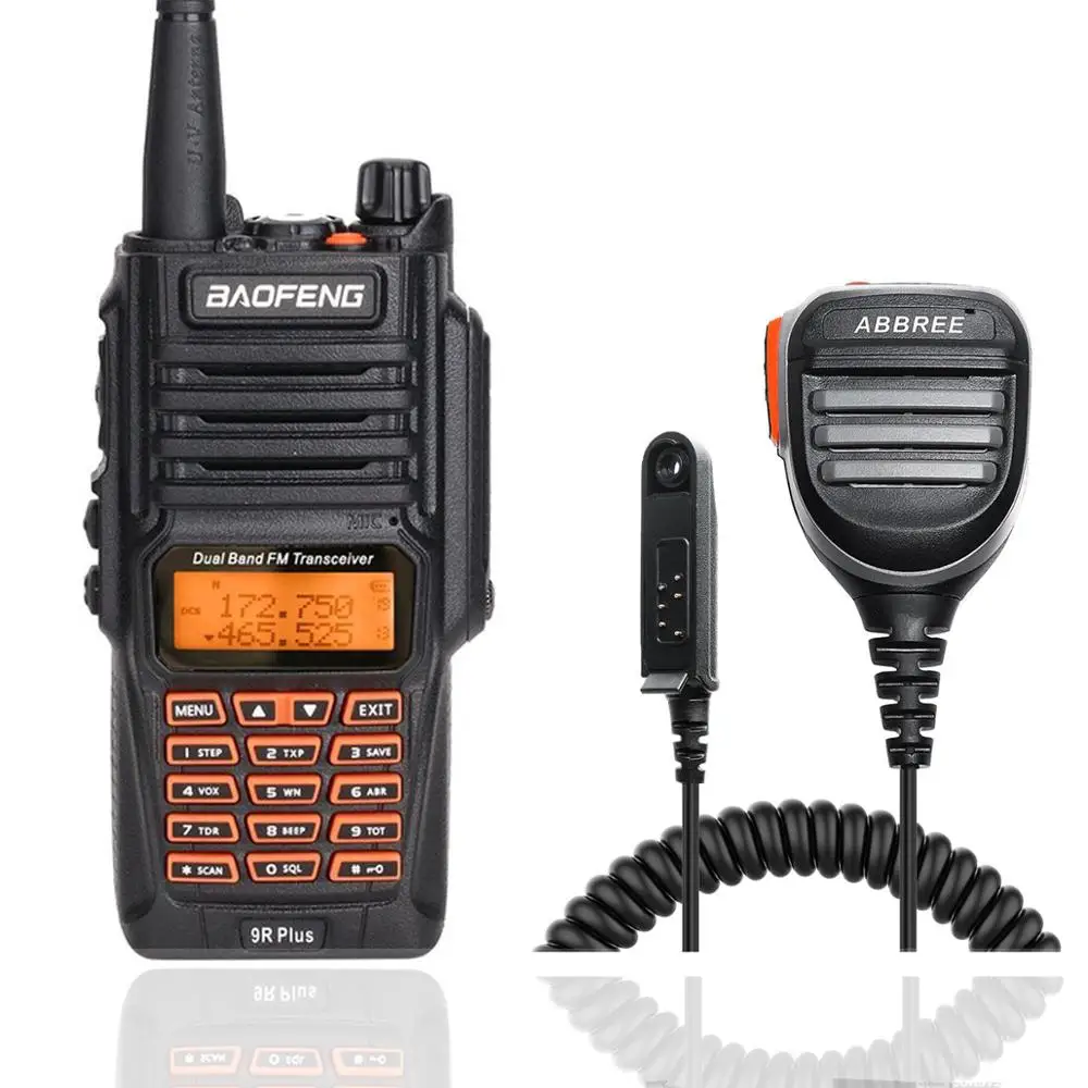 Baofeng UV 9R плюс 10 Вт IP68 Водонепроницаемый Dual Band 136 174/400 520 МГц Ham Радио BF UV9R иди и болтай