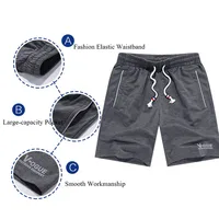 New Fashion Men’s Casual Shorts Summer Breathable Comfortable Bodybuilding Boardshorts Fitness Gym Short Male 2-Pack Shorts PD07