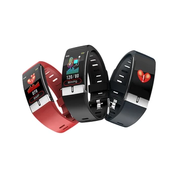 

New E66 Fitness Tracker Bracelet Body Temperature ECG Smart Bracelet Heart Rate Monitor Smart Watch Music Control Sport Band