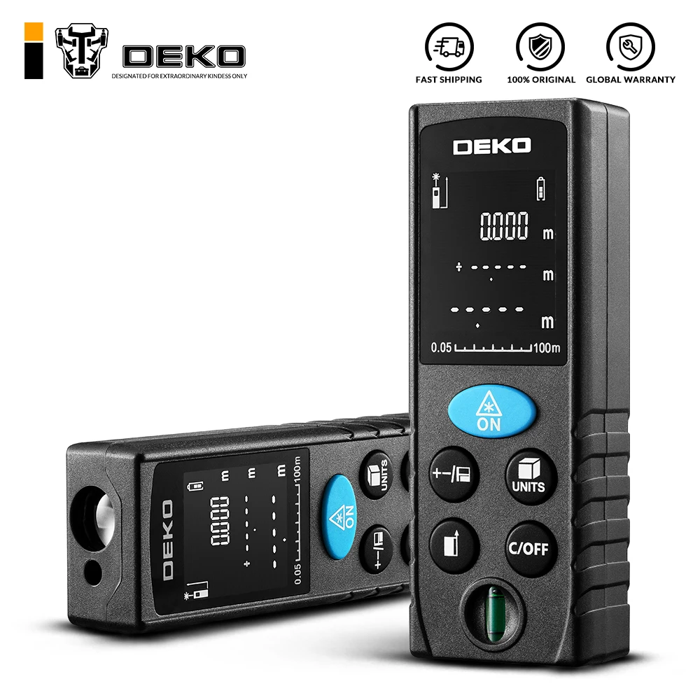 Карманный лазерный дальномер DEKO LRD110 измерения на расстояния 40 м 60 80 100 м|handheld laser